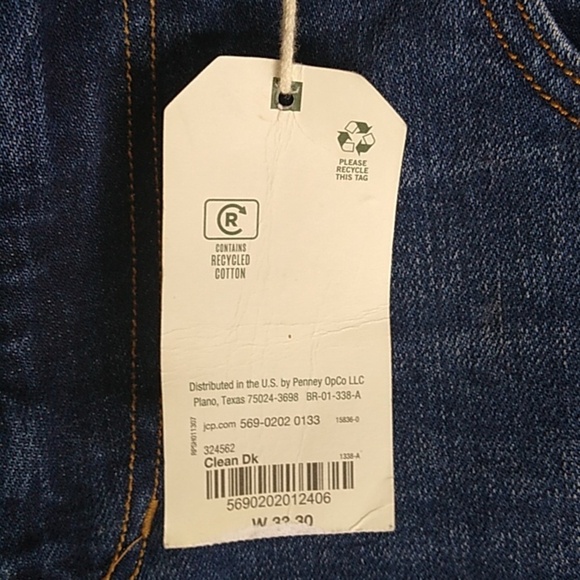 Natural Weave Straight Leg Denim Jeans - Size 33x30 - Picture 4 of 9